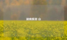 湖南旅游 山