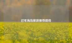 过年海岛旅游推荐路线