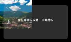 大东海游玩攻略一日游路线