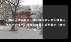 云南老人旅游景点门票价格探索云南的壮丽自然与历史遗产，寻找最划算的旅游景点门票价格