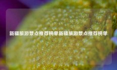 新疆旅游景点推荐榜单新疆旅游景点推荐榜单