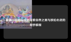 踏青一日游玩攻略探索自然之美与放松心灵的奇妙旅程