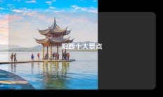 阳西十大景点