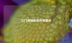 江门海滩旅游所有景点