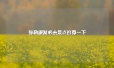 弥勒旅游必去景点推荐一下