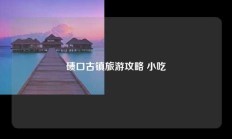 碛口古镇旅游攻略 小吃