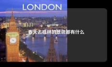 春天去桂林的景色都有什么