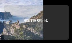 张乐平原名叫什么