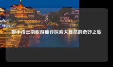 带小孩云南旅游推荐探索大自然的奇妙之旅