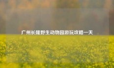 广州长隆野生动物园游玩攻略一天