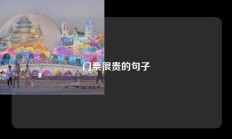 门票很贵的句子
