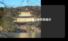 河南的旅游景点推荐表图片