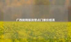 广西阳朔旅游景点门票价格表