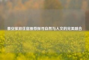 泰安旅游住宿推荐探寻自然与人文的完美融合