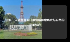 山东一天旅游景点门票价格探索历史与自然的完美结合
