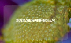 旅游景点山海关的标题怎么写