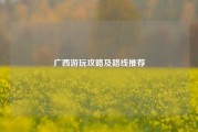 广西游玩攻略及路线推荐
