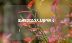 泉州旅游景点大全推荐图片