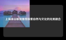 上海金山旅游推荐探索自然与文化的完美融合