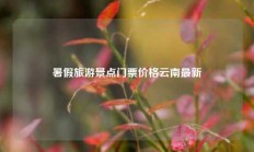 暑假旅游景点门票价格云南最新