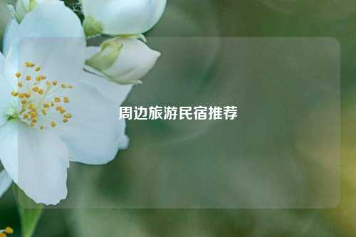 周边旅游民宿推荐