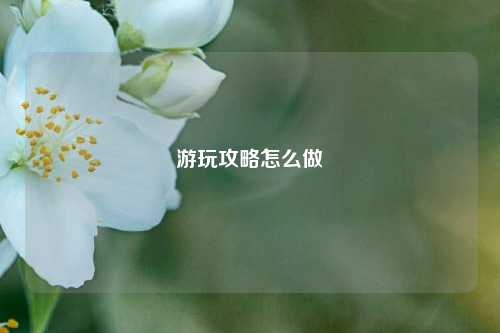 游玩攻略怎么做