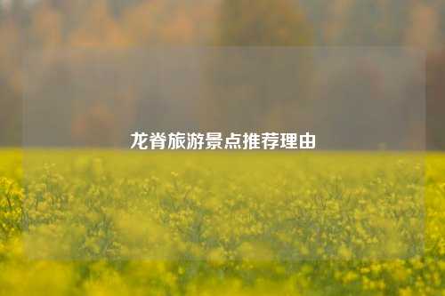 龙脊旅游景点推荐理由