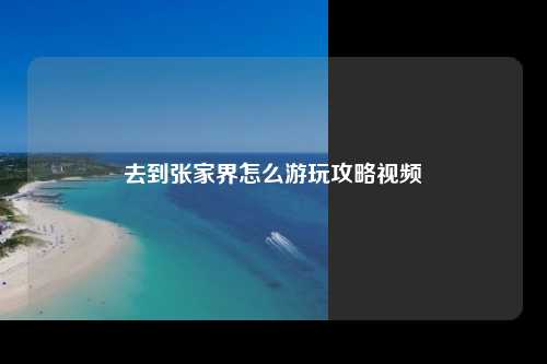 去到张家界怎么游玩攻略视频