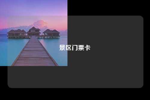 景区门票卡