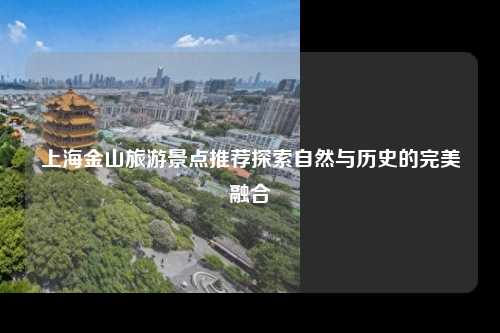 上海金山旅游景点推荐探索自然与历史的完美融合